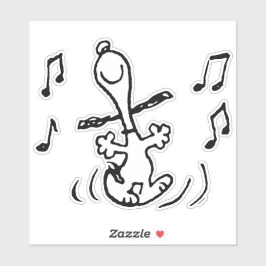 Peanuts | Snoopy Dancing Sticker (Vel)
