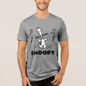 Peanuts | Snoopy Dancing Tri-Blend Shirt (Voorkant)