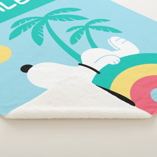 Peanuts | Snoopy Deco | Jouw namen toevoegen Sherpa Deken (3/4)
