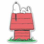 Peanuts Snoopy Dog House Sticker (Voorkant)