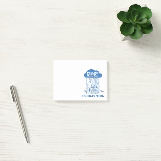 Peanuts | Snoopy Feeling Blue is ook OK Post-it® Notes (Kantoor)