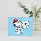 Peanuts | Snoopy Football Coach Briefkaart (Staand voorkant)