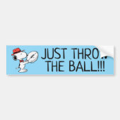 Peanuts | Snoopy Football Coach Bumpersticker (Voorkant)