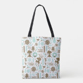 Peanuts | Snoopy Frosty Christmas Pattern Draagtas (Achterkant)