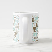 Peanuts | Snoopy Frosty Christmas Pattern Extra Grote Beker (Achterkant)