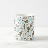 Peanuts | Snoopy Frosty Christmas Pattern Koffiemok (Center)