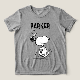 Peanuts Snoopy Gelukkige Dans Tri-Blend Shirt