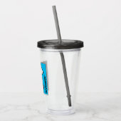 Peanuts | Snoopy geometrisch ontwerp Acryl Drinkbeker (Links)