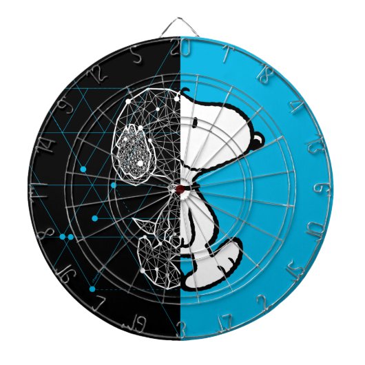 Peanuts | Snoopy geometrisch ontwerp Dartbord (Voorkant)