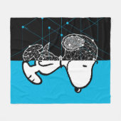 Peanuts | Snoopy geometrisch ontwerp Fleece Deken (Voorkant (Horizontaal))