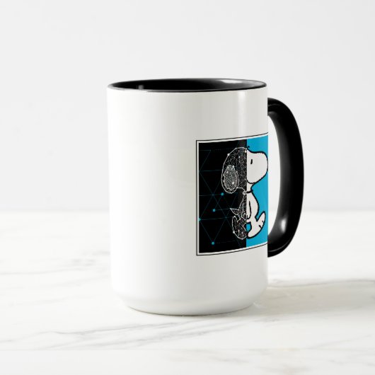 Peanuts | Snoopy geometrisch ontwerp Mok (Voorkant rechts)