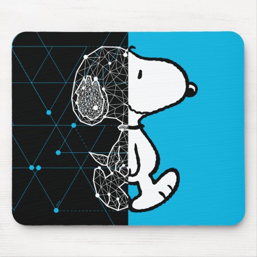 Peanuts | Snoopy geometrisch ontwerp Muismat (Voorkant)