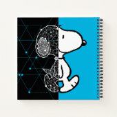 Peanuts | Snoopy geometrisch ontwerp Notitieboek (Achterkant)