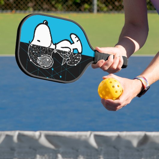 Peanuts | Snoopy geometrisch ontwerp Pickleball Paddle (Insitu)