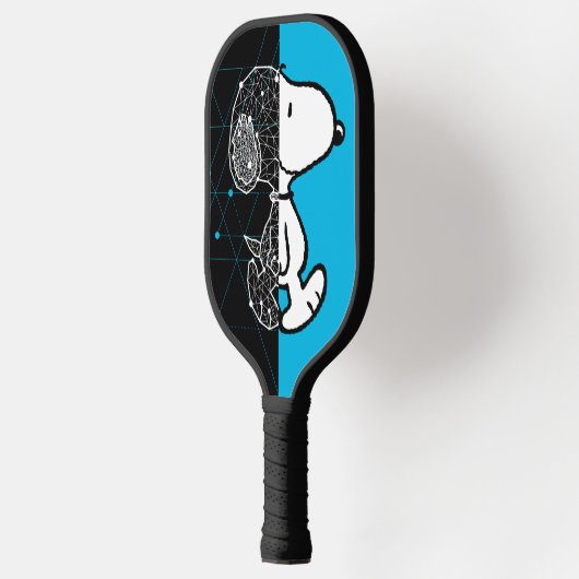 Peanuts | Snoopy geometrisch ontwerp Pickleball Paddle (Links)