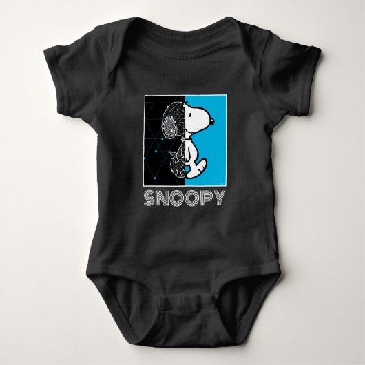 Peanuts | Snoopy geometrisch ontwerp Romper (Voorkant)