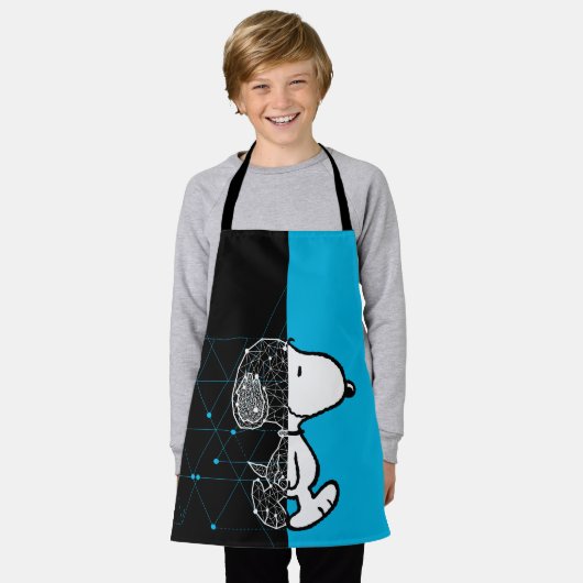 Peanuts | Snoopy geometrisch ontwerp Schort (Gedragen)