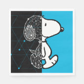 Peanuts | Snoopy geometrisch ontwerp Servet (Voorkant)