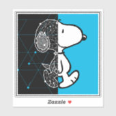 Peanuts | Snoopy geometrisch ontwerp Sticker (Vel)