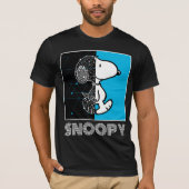 Peanuts | Snoopy geometrisch ontwerp T-shirt (Voorkant)