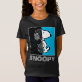 Peanuts | Snoopy geometrisch ontwerp T-shirt (Voorkant)