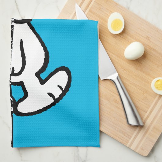 Peanuts | Snoopy geometrisch ontwerp Theedoek (Quarter Fold)