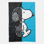 Peanuts | Snoopy geometrisch ontwerp Theedoek (Verticaal)