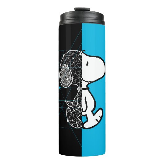Peanuts | Snoopy geometrisch ontwerp Thermosbeker (Voorkant)