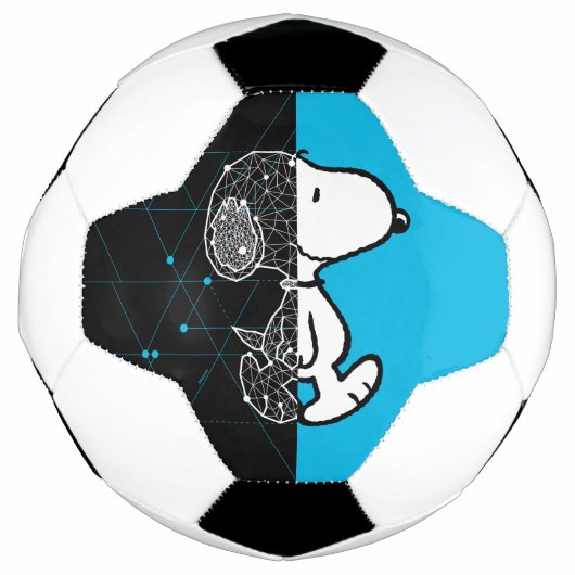 Peanuts | Snoopy geometrisch ontwerp Voetbal (Voorkant)