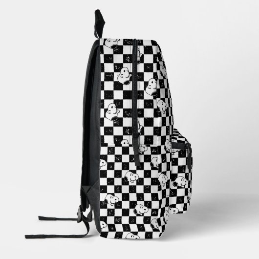 Peanuts | Snoopy geruite vlag Bedrukte Rugzak (Links)