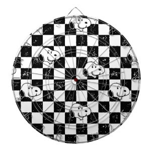Peanuts   Snoopy geruite vlag Dartbord