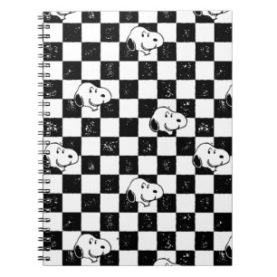 Peanuts Snoopy geruite vlag Notitieboek