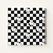 Peanuts | Snoopy geruite vlag Notitieboek (Achterkant)