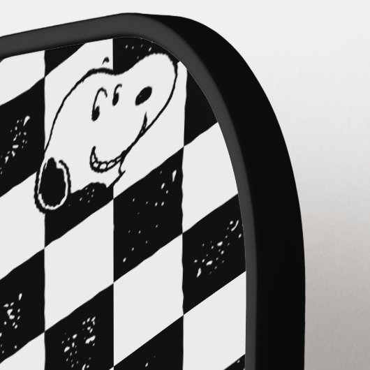 Peanuts | Snoopy geruite vlag Pickleball Paddle (Links Detail)