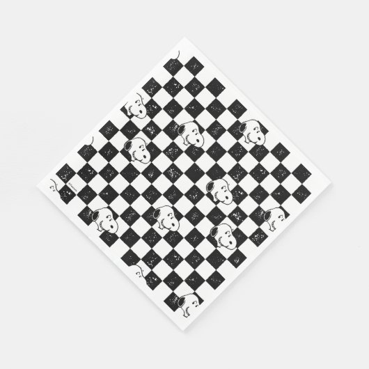 Peanuts | Snoopy geruite vlag Servet (Hoek)