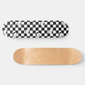 Peanuts | Snoopy geruite vlag Skateboard (Horizontaal)