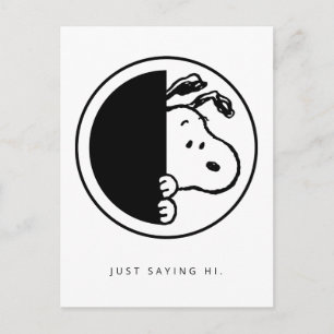 Peanuts   Snoopy Gewoon Gezegde Hi Briefkaart