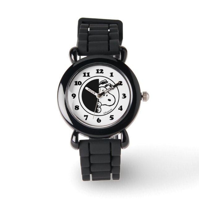 Peanuts | Snoopy Gewoon Gezegde Hi Horloge (Voorkant)