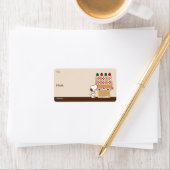 Peanuts | Snoopy Gingerbread House Cadeau Label (Insitu)