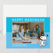 Peanuts | Snoopy Happy Chanoeka Feestdagenkaart (Voorkant / Achterkant)