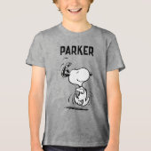 Peanuts | Snoopy Happy Dance Tri-Blend Shirt (Voorkant)