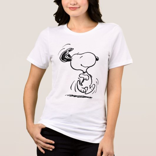 Peanuts | Snoopy Happy Dance Tri-Blend Shirt (Voorkant)