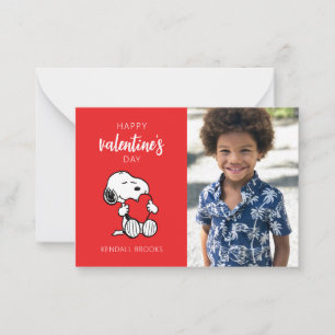 Peanuts Snoopy Hart Knuffel Notitiekaartje