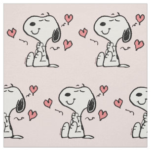 Peanuts Snoopy Hartjes Stof