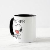 Peanuts | Snoopy Heart Knuffel Leraar Mok (Voorkant links)