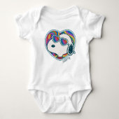 Peanuts | Snoopy Heart Rainbow Romper (Voorkant)