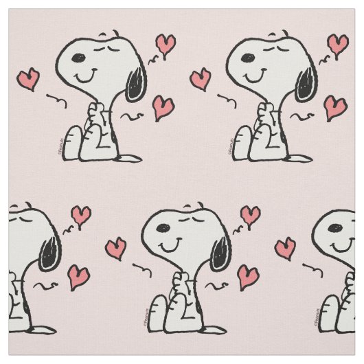 Peanuts | Snoopy Hearts Stof (Swatch)