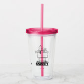 Peanuts | Snoopy het geheim van het leven Acryl Drinkbeker (Voorkant)