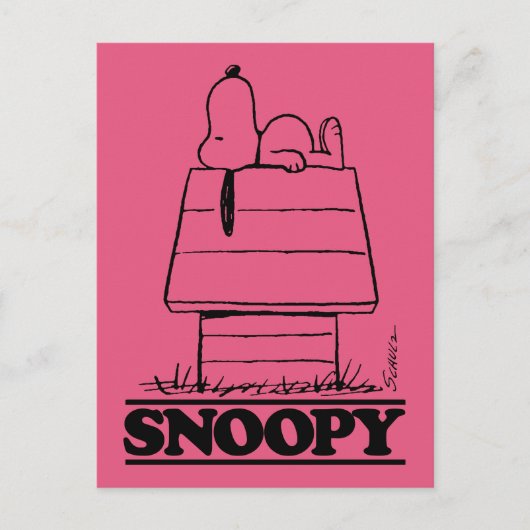 Peanuts | Snoopy het geheim van het leven Briefkaart (Voorkant)