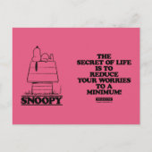Peanuts | Snoopy het geheim van het leven Briefkaart (Voorkant)